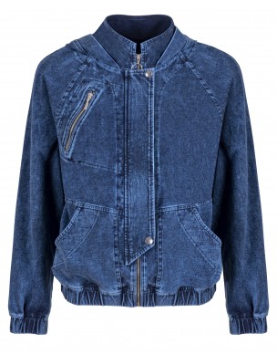 Bomberka Kurtka Oversizowa z Bawełny