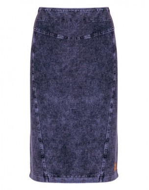 Spódnica Jeansowa Ołówkowa Czarna