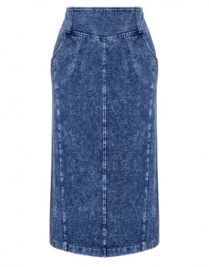 Spódnica Długa Jeansowa