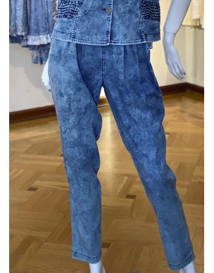 Spodnie Adela z Tencla z Zakładkami