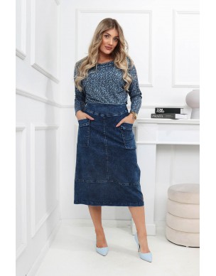 Spódnica Jeansowa Trapez