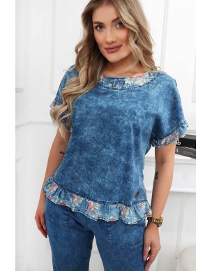 Bluzka Italia Deniem Tencel