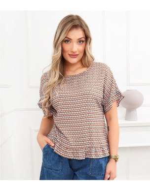 Bluzka Wiskoza Pomarańczowa