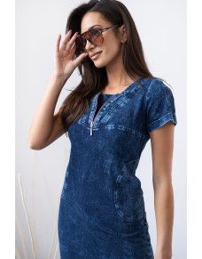 Sukienka Dżinsowa Dzianina Emilia 